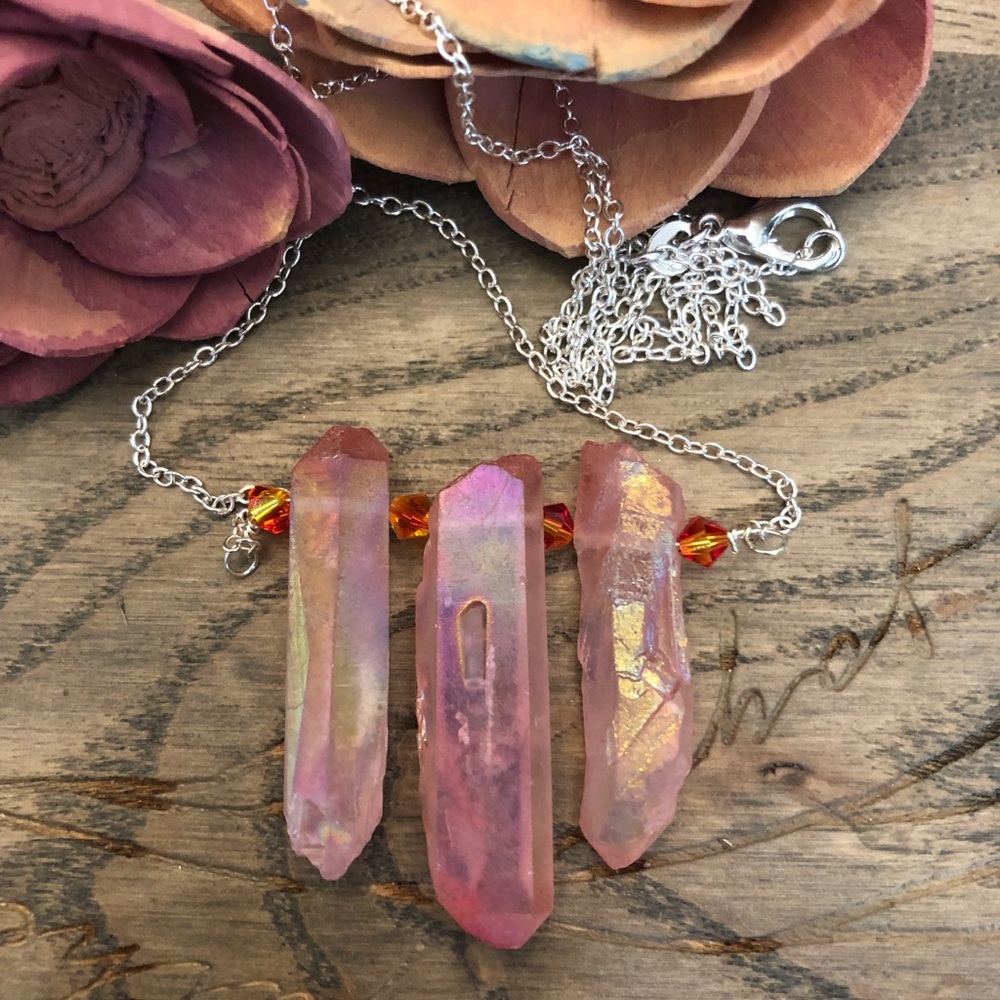 Quartz Crystal Points Necklace